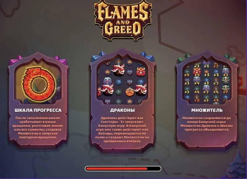 Flames and Greed – ekran ładowania